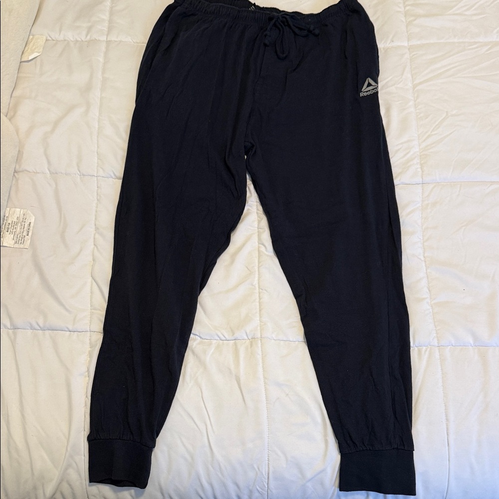 Reebok Men's Navy Blue Joggers